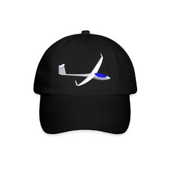 asg29 segelflugzeug - Baseballkappe - Schwarz/Schwarz - Vorne