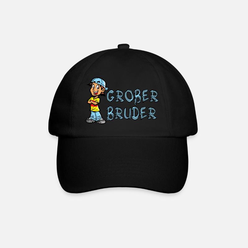 Großer Bruder - Baseballkappe - Schwarz/Schwarz