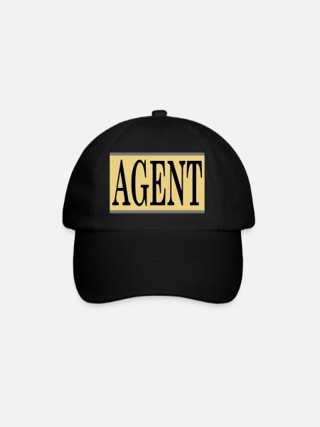 agent - Baseball Cap - black/black
