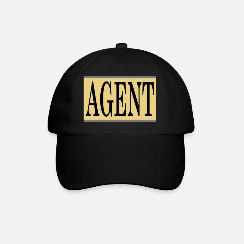 agent - Casquette classique - noir/noir