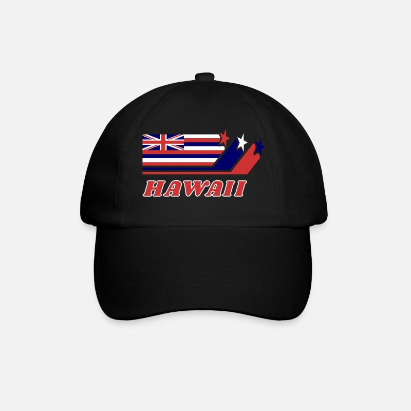 Cadeau de drapeau hawaï Honolulu - Casquette classique - noir/noir