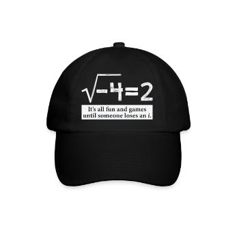 Someone Loses An i Funny Math Gift for Pi day - Casquette classique - noir/noir - Devant
