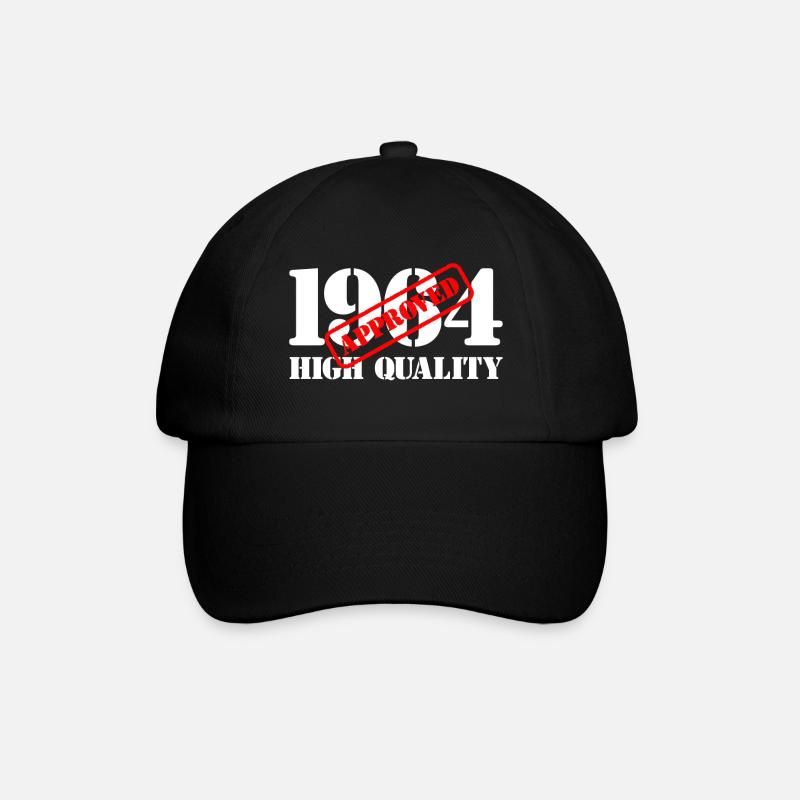 1964 / Geburtstag / Geburtstag 1964 / Qualität - Baseballkappe - Schwarz/Schwarz