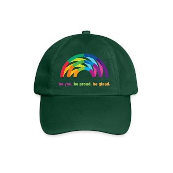 Pride Rainbow - Baseball Cap - bottle green - Front