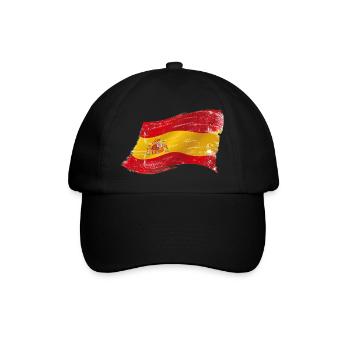 Bandera España ✅ Spanische Flagge ✔ - Baseballkappe - Schwarz/Schwarz - Vorne