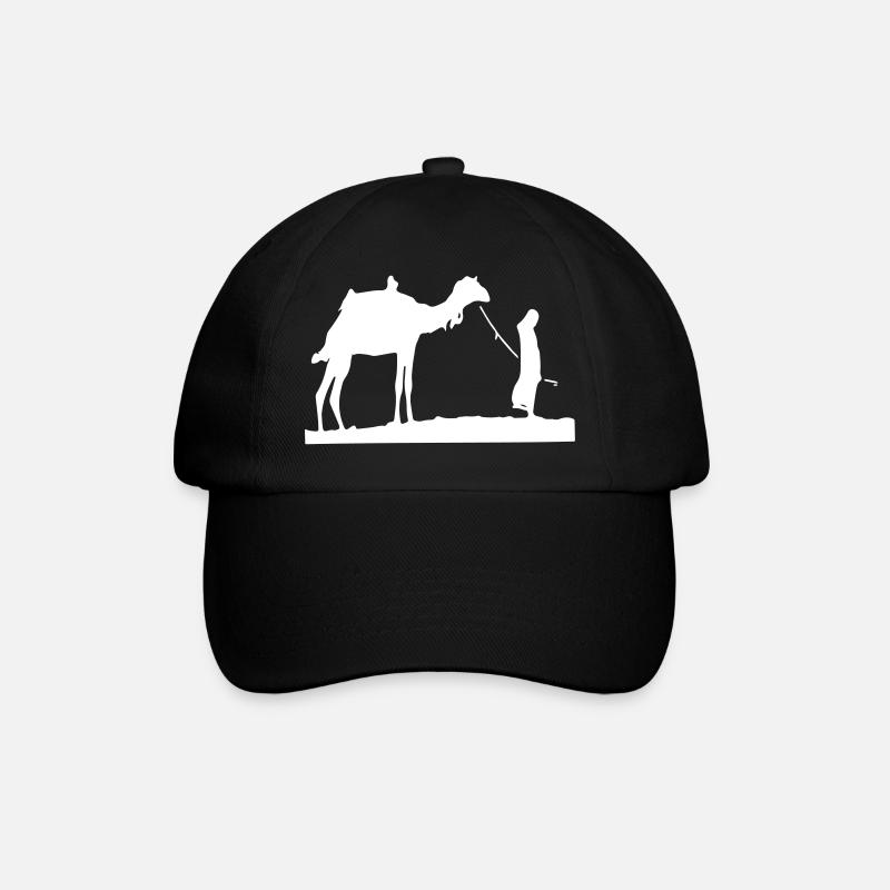 Wüste Sahara Kamel - Baseballkappe - Schwarz/Schwarz