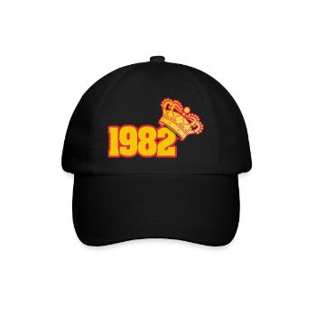 Born in 1982 - Baseball Cap - black/black - Front