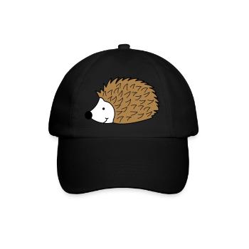 hedgehog 02 - Baseball Cap - black/black - Front