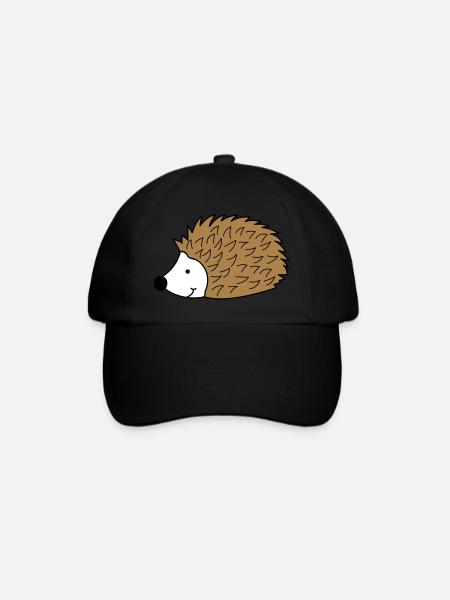 igel 02 - Baseballkappe - Schwarz/Schwarz