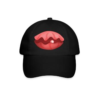 Pearl Shell - Perle Muschel - Baseball Cap - black/black - Front
