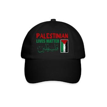 Palestinian Lives Matter - Baseballkappe - Schwarz/Schwarz - Vorne