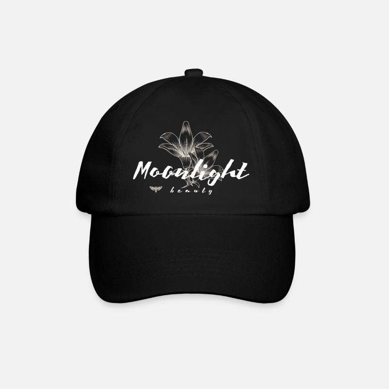 Moonlight Beauty - Baseballkappe - Schwarz/Schwarz