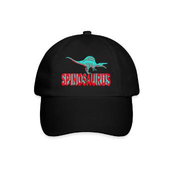 Dinosaur Spinosaurus - Baseball Cap - black/black - Front
