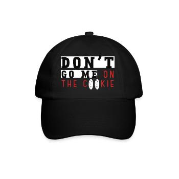 ne me va pas sur le cookie étudiant jeune drôle - Casquette classique - noir/noir - Devant
