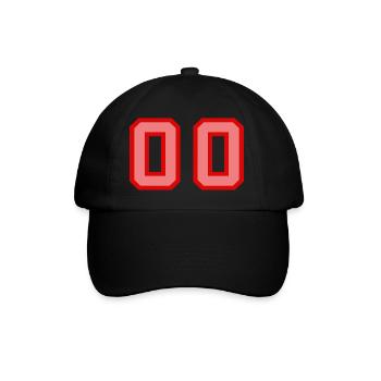 Cool Retro Retrostyle Numéro de maillot numéro de dos - Casquette classique - noir/noir - Devant