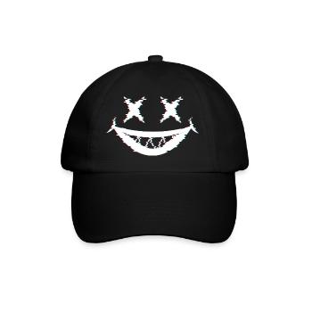 Joker Glitch - Baseballkappe - Schwarz/Schwarz - Vorne