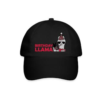 Anniversaire Lama Pas de drame - Casquette classique - noir/noir - Devant