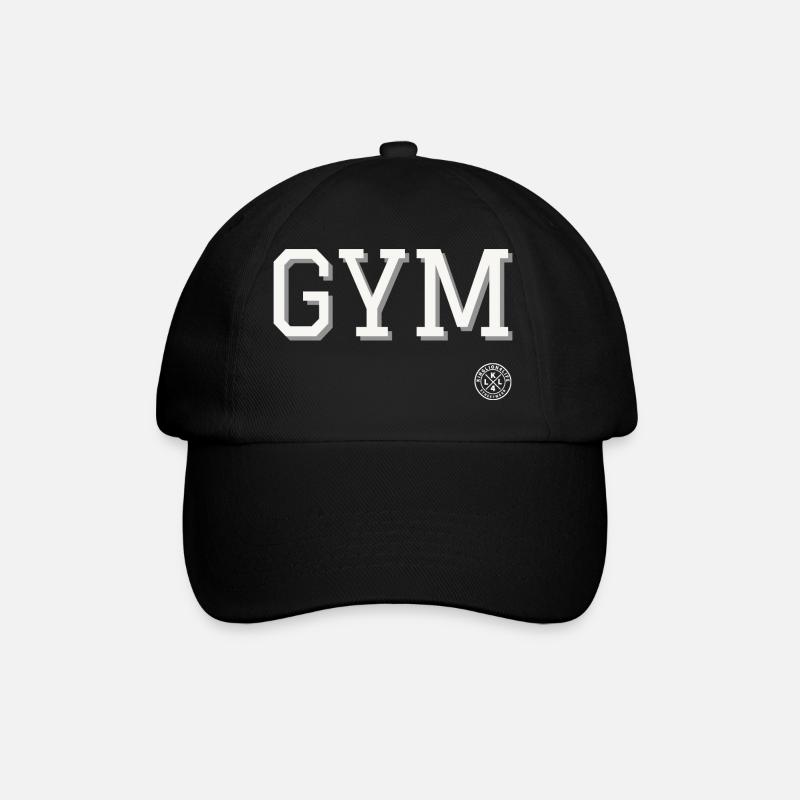 gym - Baseballkappe - Schwarz/Schwarz