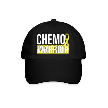 Chemo Warrior - Ruban jaune - Casquette classique - noir/noir - Devant