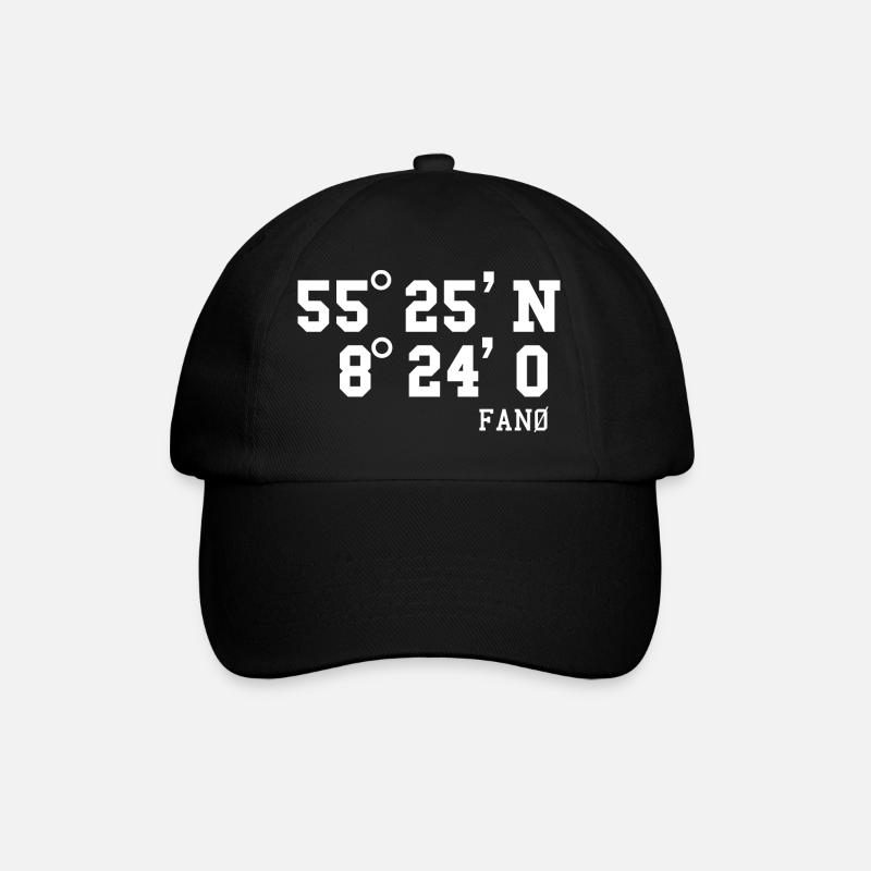 Fanø Fanö Dänemark Urlaub Idee - Baseballkappe - Schwarz/Schwarz
