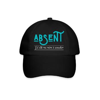 absent j'ai aidé ma mère à accoucher - Casquette classique - noir/noir - Devant
