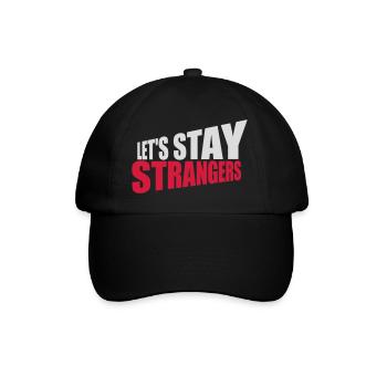 Citation Restons Strangers - Casquette classique - noir/noir - Devant
