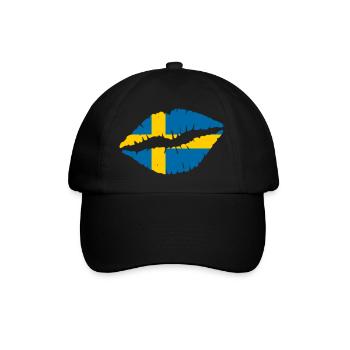 Schweden - Baseballkappe - Schwarz/Schwarz - Vorne