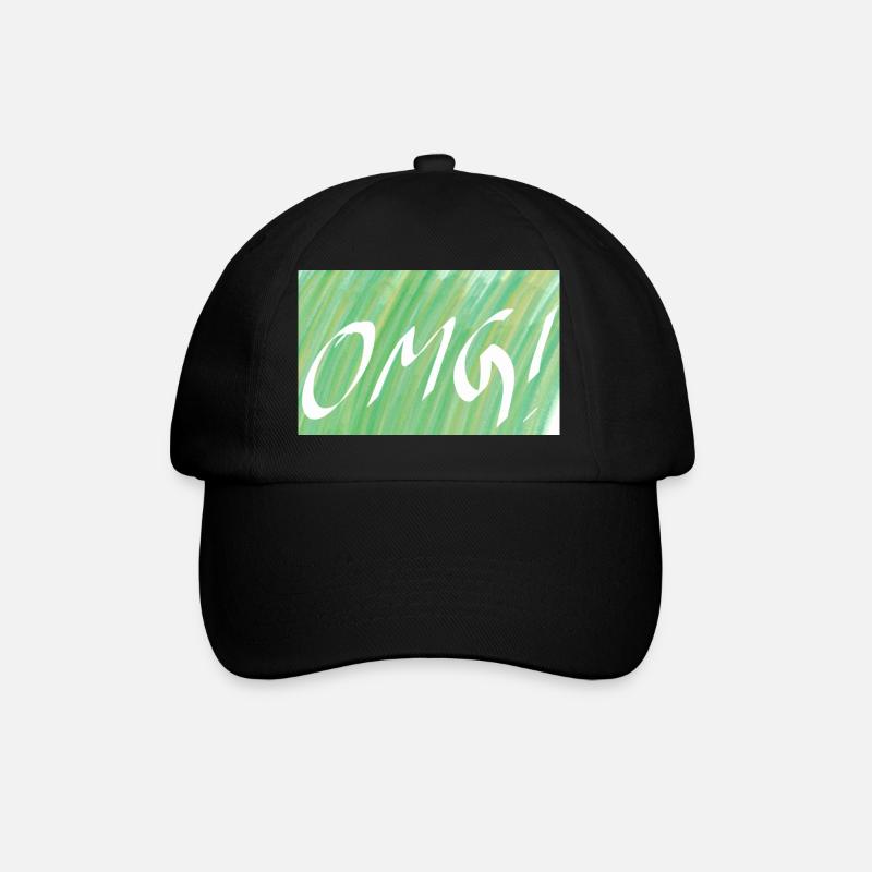 OMG! Green gradient OMG - Baseball Cap - black/black