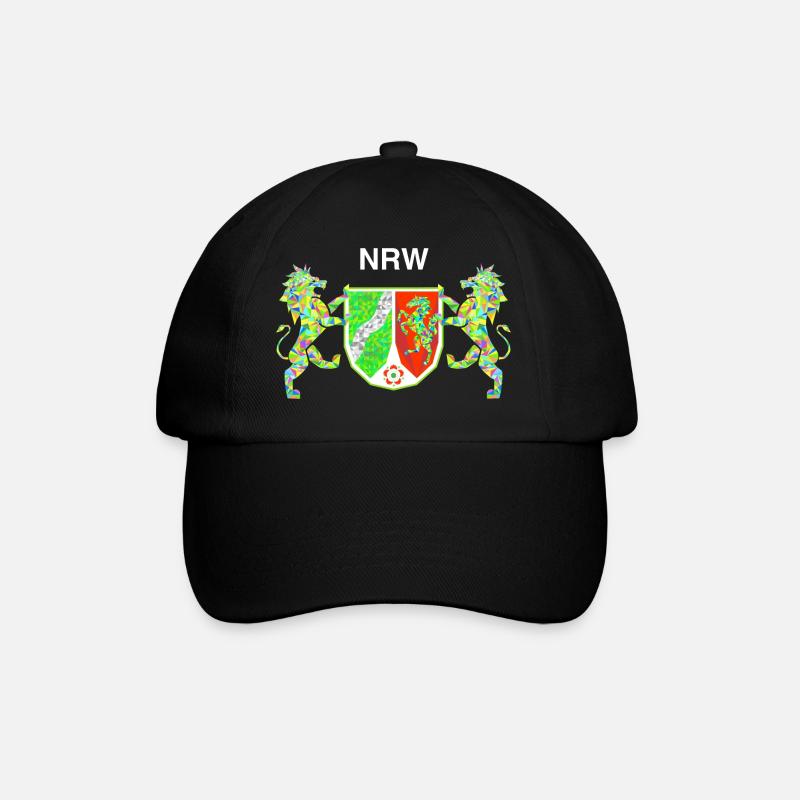 NRW Team Symbol - Baseballkappe - Schwarz/Schwarz