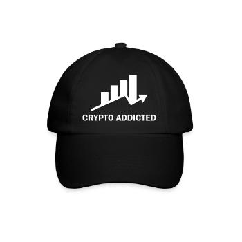 Trading de Bitcoin et d'actions cryptographiques - Casquette classique - noir/noir - Devant
