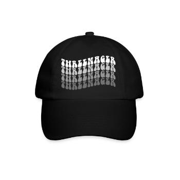 3 ans Threenager Garçons Filles 3ème anniversaire - Casquette classique - noir/noir - Devant