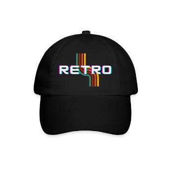 Rétro - Casquette classique - noir/noir - Devant