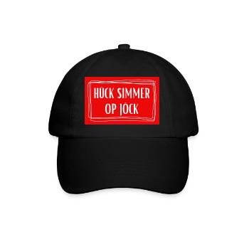 Hück simmer op Jöck - Köln Kölsch Kölle Rheinland - Baseballkappe - Schwarz/Schwarz - Vorne