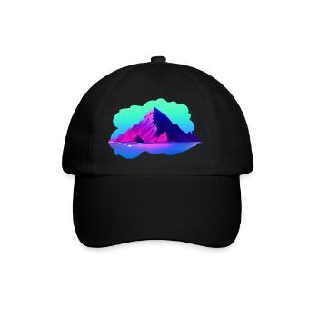 Hike Mountains Mountain hiking Mountain hikers Hiking - Baseball Cap - black/black - Front