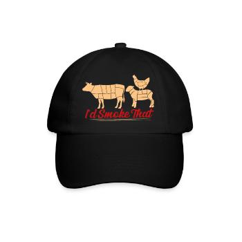 Je fumerais ce barbecue de fumeur griller - Casquette classique - noir/noir - Devant