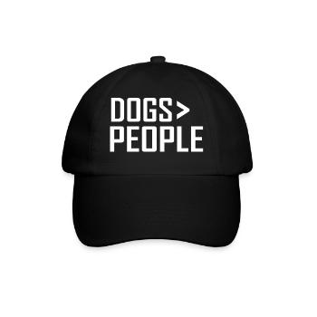 Hund Dog - Baseballkappe - Schwarz/Schwarz - Vorne