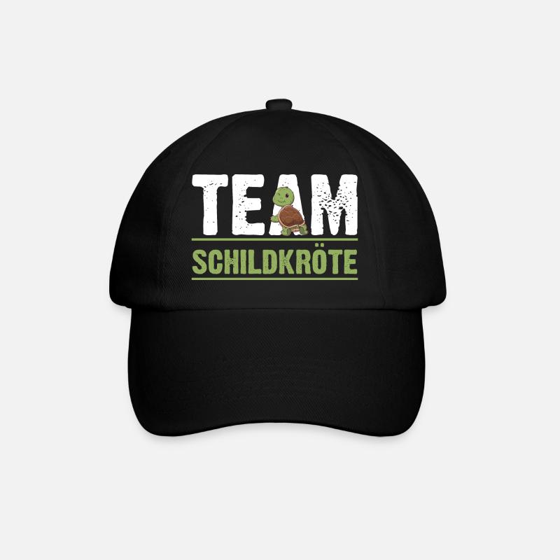 Schildkröte Schildkröten - Baseballkappe - Schwarz/Schwarz