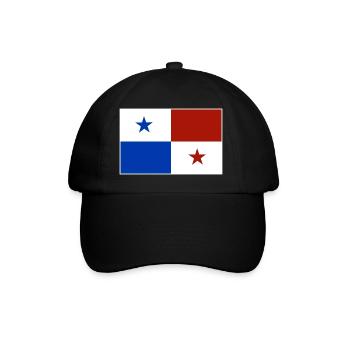 Panama flag - Baseball Cap - black/black - Front