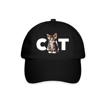 Chat - Pour tous ceux qui aiment les chats et le spectacle - Casquette classique - noir/noir - Devant