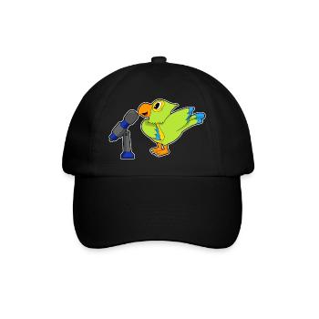 Parrot Singer Microphone Singing - Baseball Cap - black/black - Front
