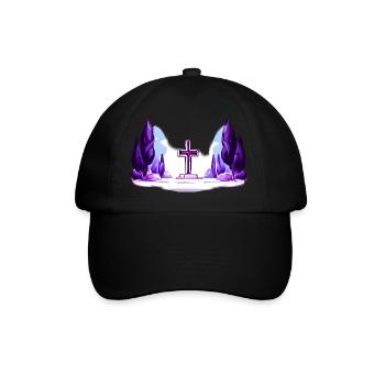 Croisement entre arbres - Casquette classique - noir/noir - Devant