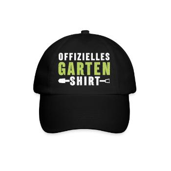 Gärtner Geschenk Hobbygärtner Gartenarbeit Garten - Baseballkappe - Schwarz/Schwarz - Vorne