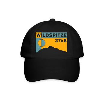 Wildspitze ski tour high tour normal route hike - Baseball Cap - black/black - Front
