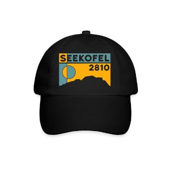 Seekofel Dolomites Hiking Hike Circular Hike - Baseball Cap - black/black - Front
