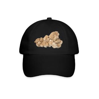 Sand Rose Crystal Sand Gypsum Barite Mineral - Baseball Cap - black/black - Front