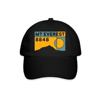 Camp de base de l’Everest Népal Trekking Souvenir - Casquette classique - noir/noir - Devant