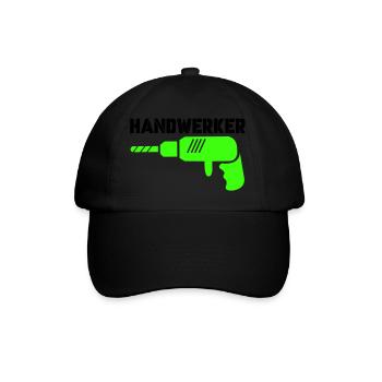 handwerker - Baseballkappe - Schwarz/Schwarz - Vorne