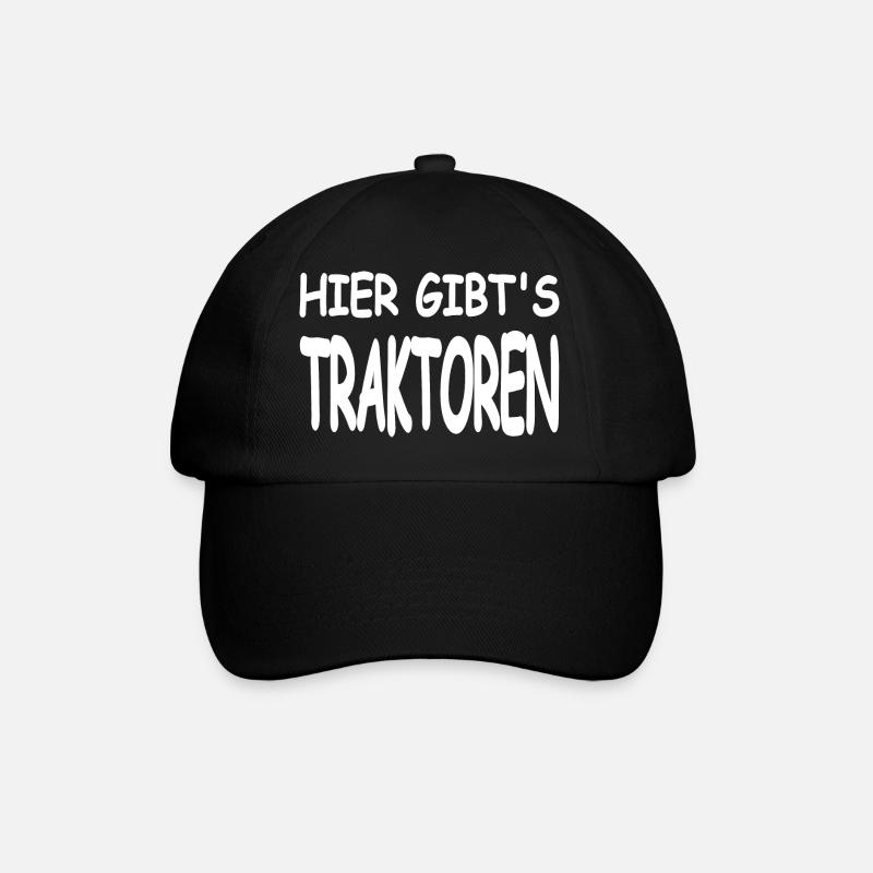 Traktoren - Baseballkappe - Schwarz/Schwarz
