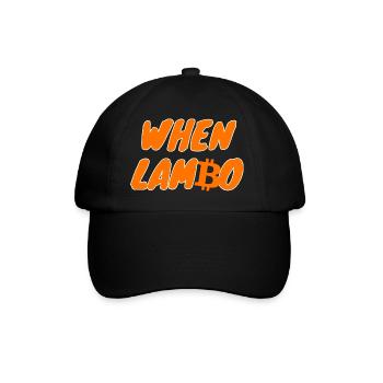 Crypto Quand Lambo BTC Bitcoin 2 - Casquette classique - noir/noir - Devant