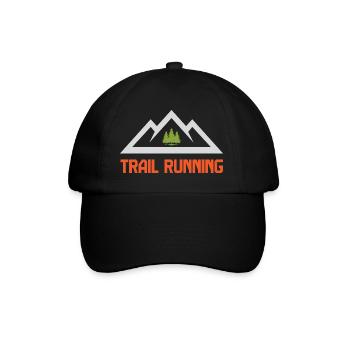 Course en sentier - Casquette classique - noir/noir - Devant